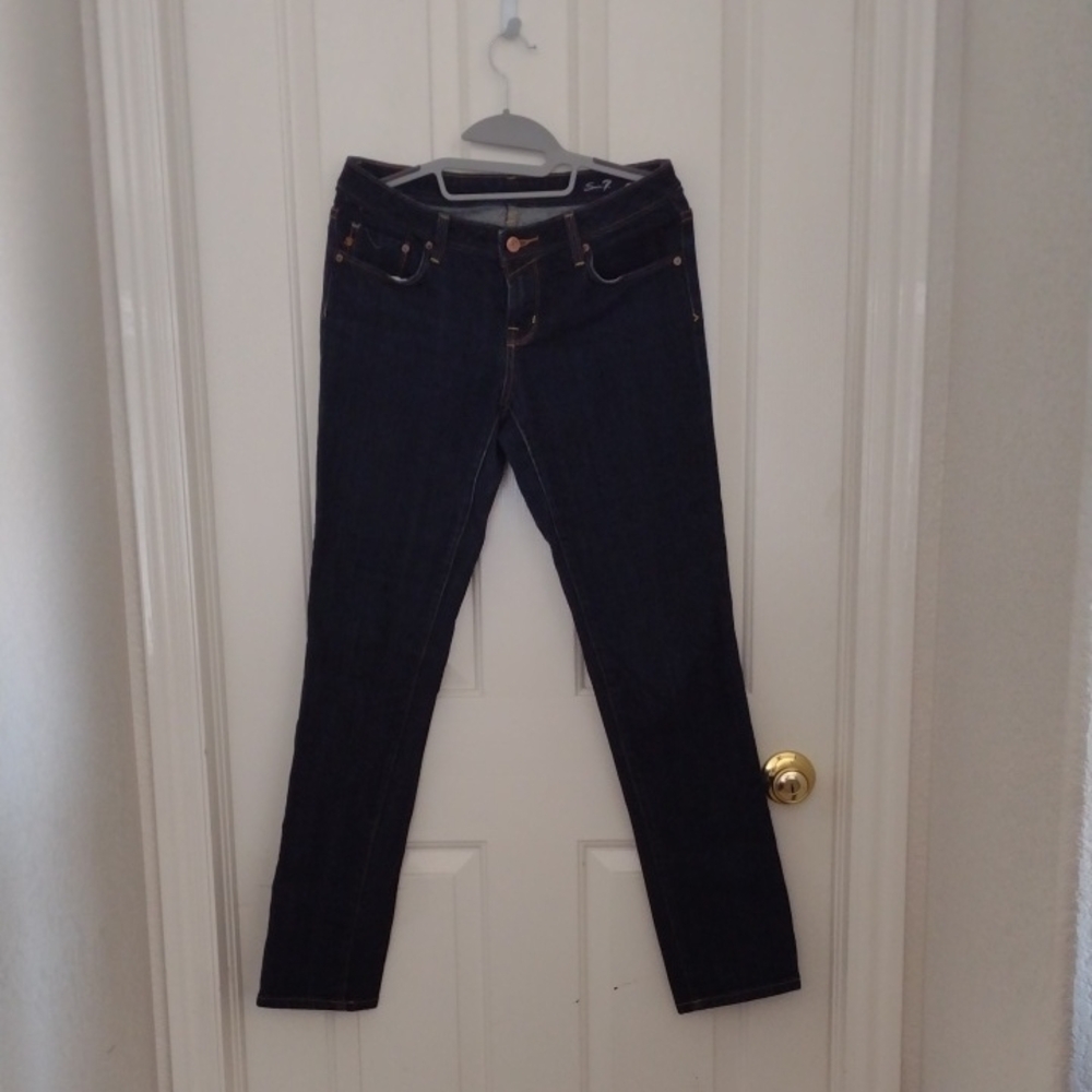 Women's Dark Blue Jeans Seven 7